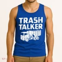 Funny Garbage Truck Trash Talker Recycling Garbage Cool Gift Tank Top thumb 3