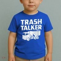 Funny Garbage Truck Trash Talker Recycling Garbage Cool Gift Toddler T-Shirt thumb 2