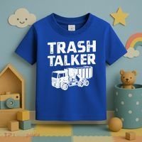 Funny Garbage Truck Trash Talker Recycling Garbage Cool Gift Toddler T-Shirt thumb 3