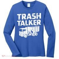 Funny Garbage Truck Trash Talker Recycling Garbage Cool Gift Women's Long Sleeve Shirt thumb 0