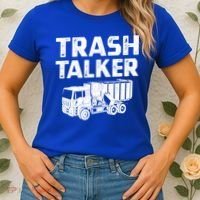 Funny Garbage Truck Trash Talker Recycling Garbage Cool Gift Women's T-Shirt thumb 2