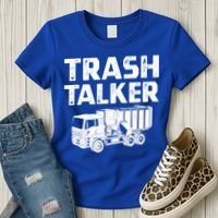 Funny Garbage Truck Trash Talker Recycling Garbage Cool Gift Women's T-Shirt thumb 3