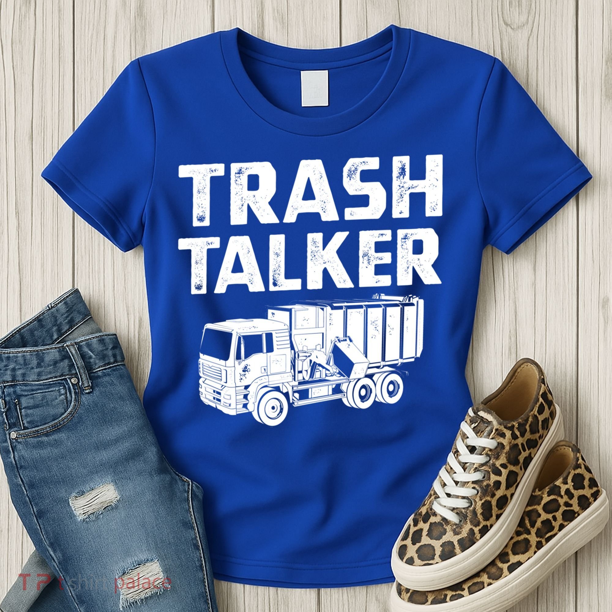 Funny Garbage Truck Trash Talker Recycling Garbage Cool Gift Women's T-Shirt