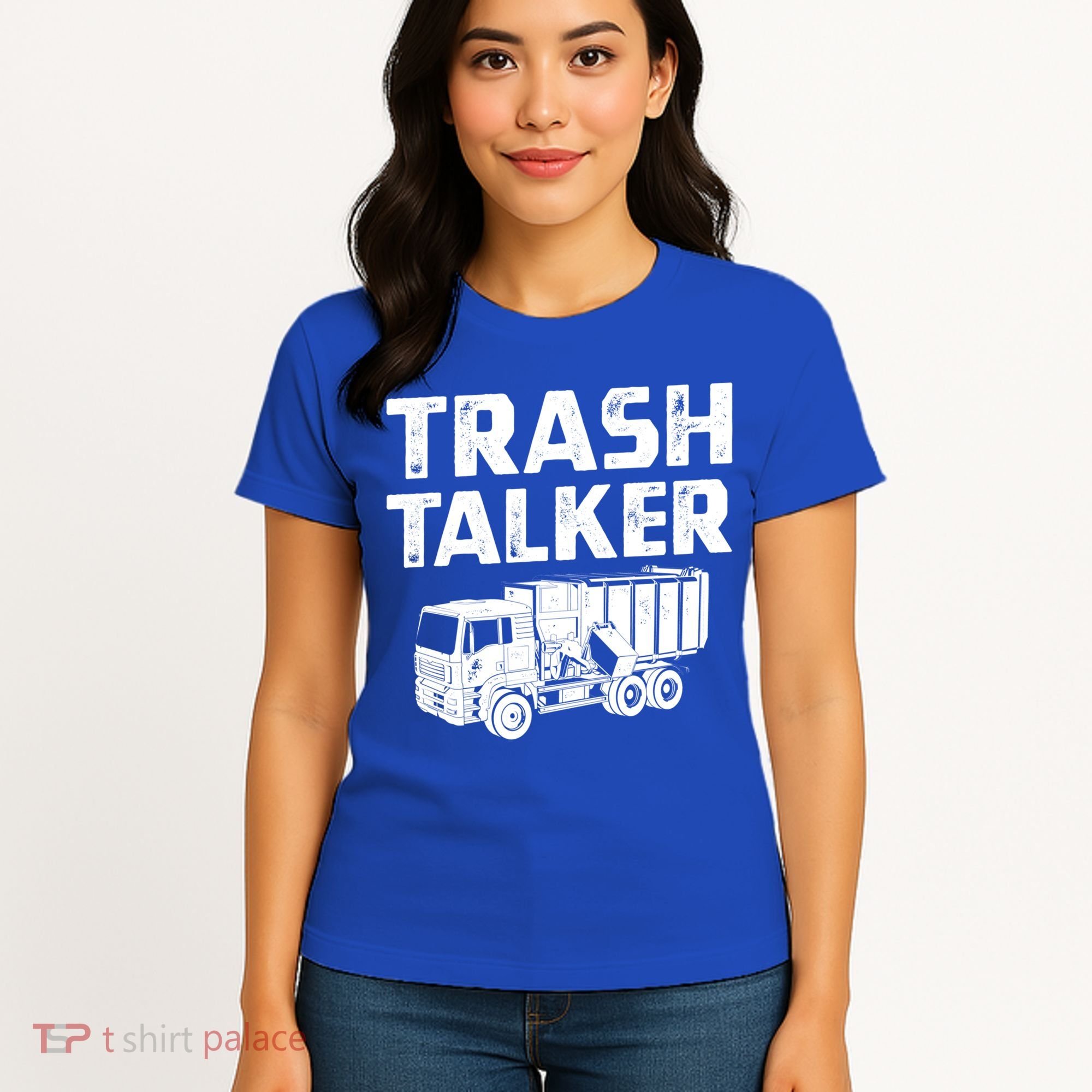 Funny Garbage Truck Trash Talker Recycling Garbage Cool Gift Women's T-Shirt