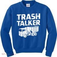 Funny Garbage Truck Trash Talker Recycling Garbage Cool Gift Kids Sweatshirt thumb 0