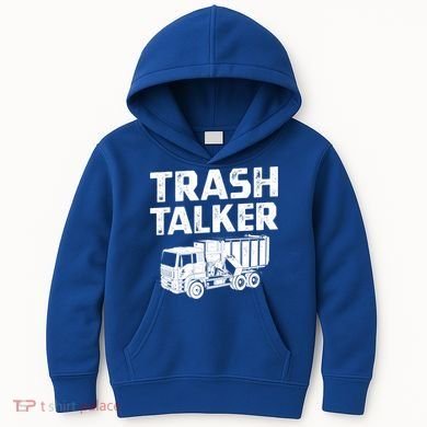 Funny Garbage Truck Trash Talker Recycling Garbage Cool Gift Kids Hoodie