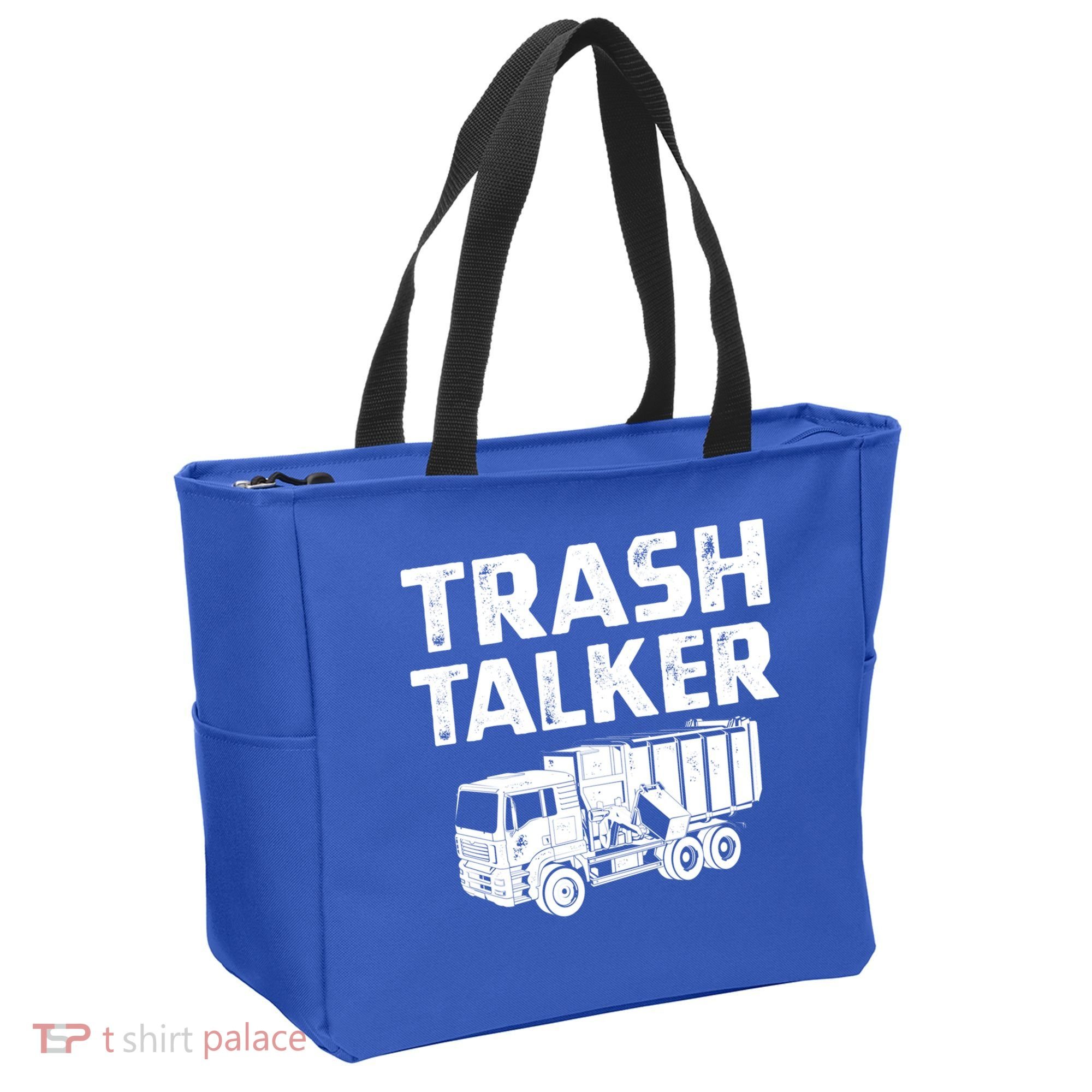 Funny Garbage Truck Trash Talker Recycling Garbage Cool Gift Tote Bag