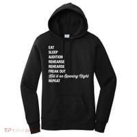 Funny Gift Theater Geek Gift Musical Life Eat Sleep Theatre Gift Women's Hoodie thumb 0