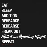 Funny Gift Theater Geek Gift Musical Life Eat Sleep Theatre Gift Mousepad thumb 1
