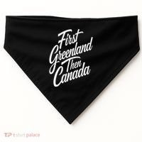 First Greenland Than Canada Us Map Trump USA-Made Doggie Bandana thumb 0
