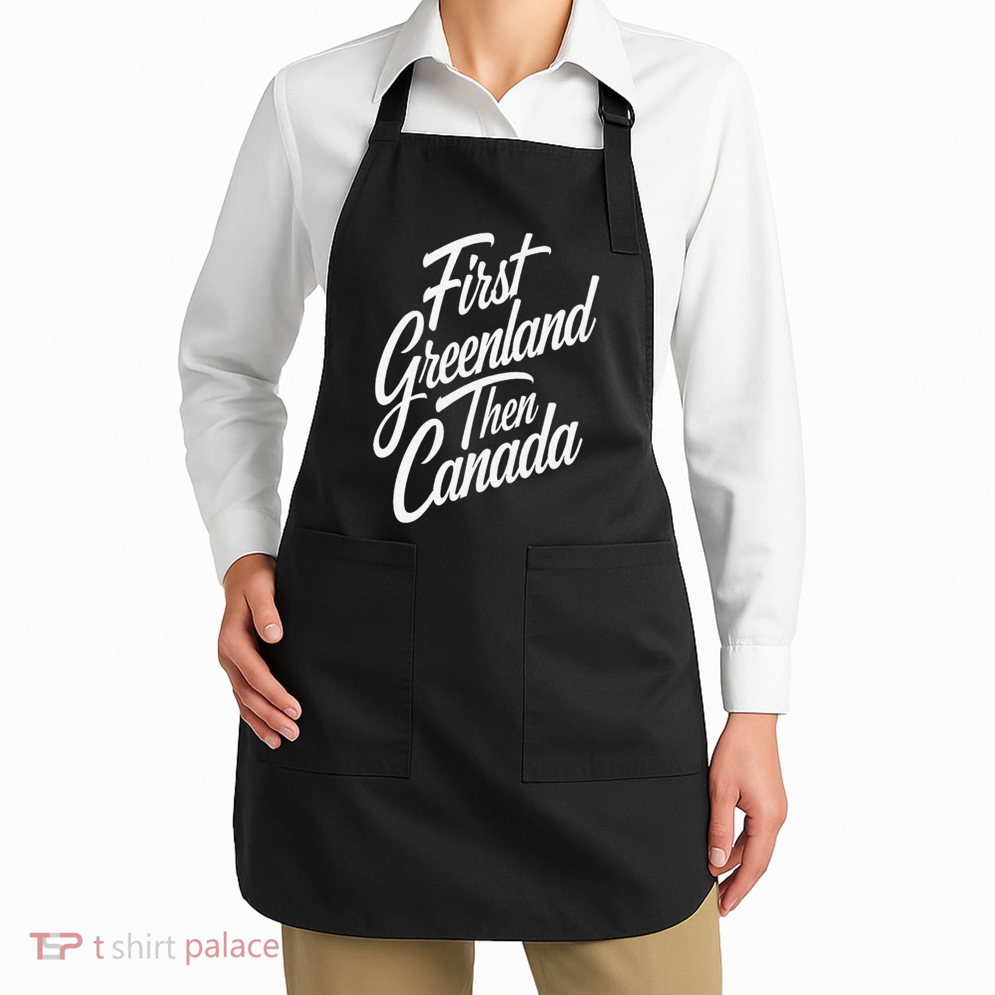 First Greenland Than Canada Us Map Trump Apron