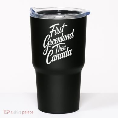 First Greenland Than Canada Us Map Trump Tumbler