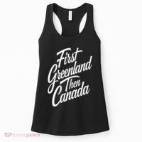 First Greenland Than Canada Us Map Trump Women's Tank Top thumb 0