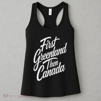 First Greenland Than Canada Us Map Trump Women's Tank Top thumb 3