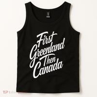 First Greenland Than Canada Us Map Trump Tank Top thumb 2