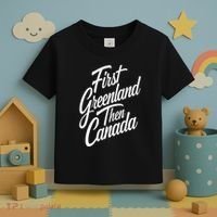 First Greenland Than Canada Us Map Trump Toddler T-Shirt thumb 3