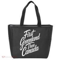 First Greenland Than Canada Us Map Trump Tote Bag thumb 0