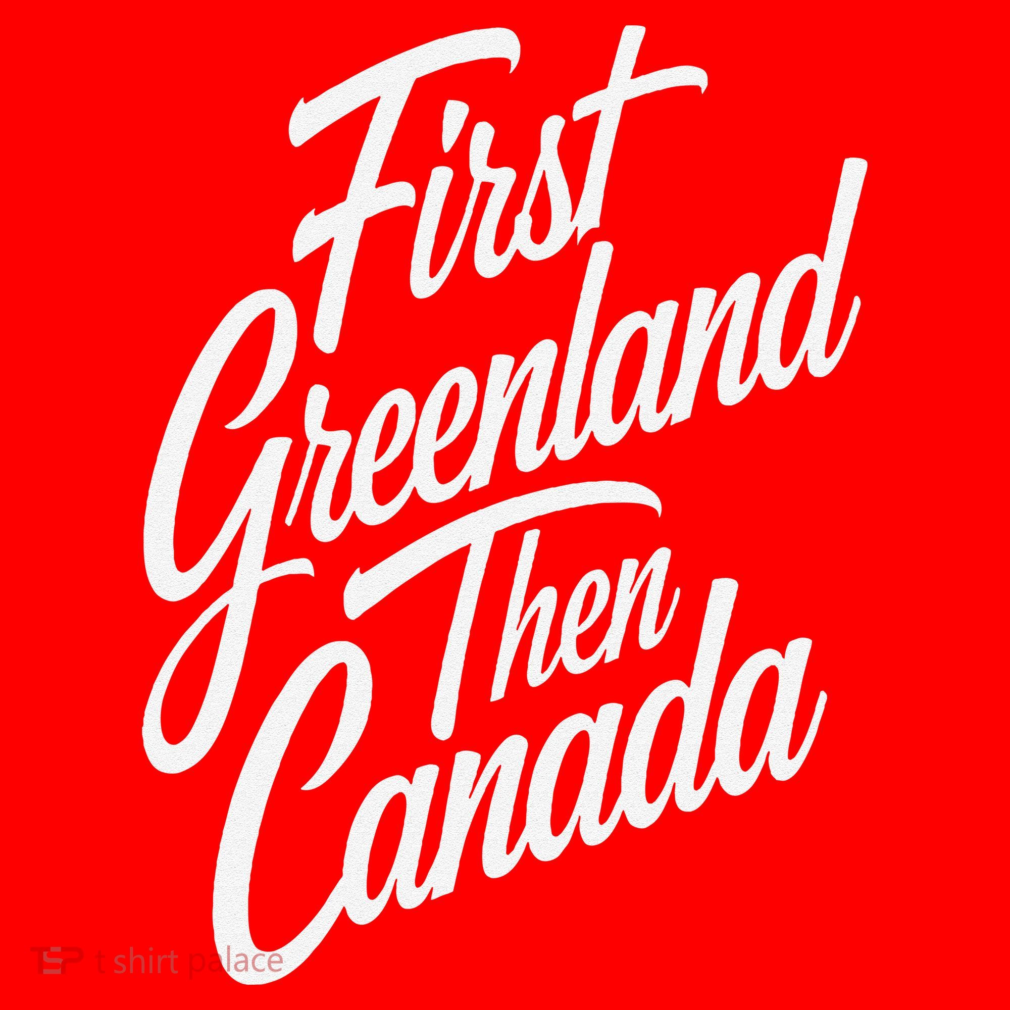 First Greenland Than Canada Us Map Trump Santa Hat
