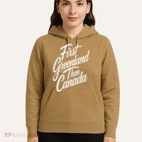 First Greenland Than Canada Us Map Trump Hoodie thumb 5