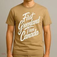 First Greenland Than Canada Us Map Trump T-Shirt thumb 3