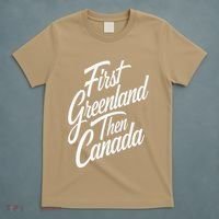 First Greenland Than Canada Us Map Trump T-Shirt thumb 5