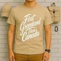 First Greenland Than Canada Us Map Trump T-Shirt thumb 6