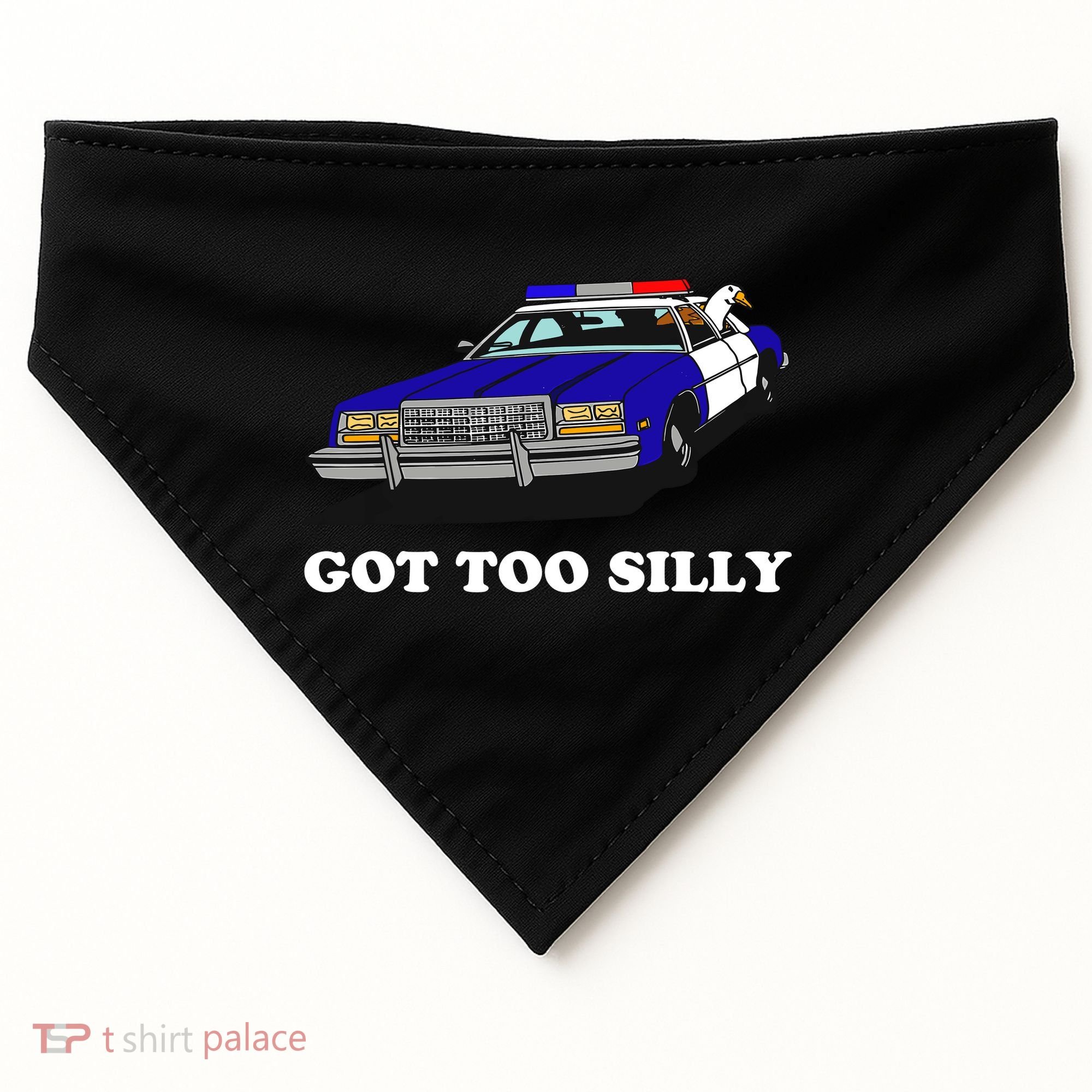 Funny Got Too Silly Goose USA-Made Doggie Bandana