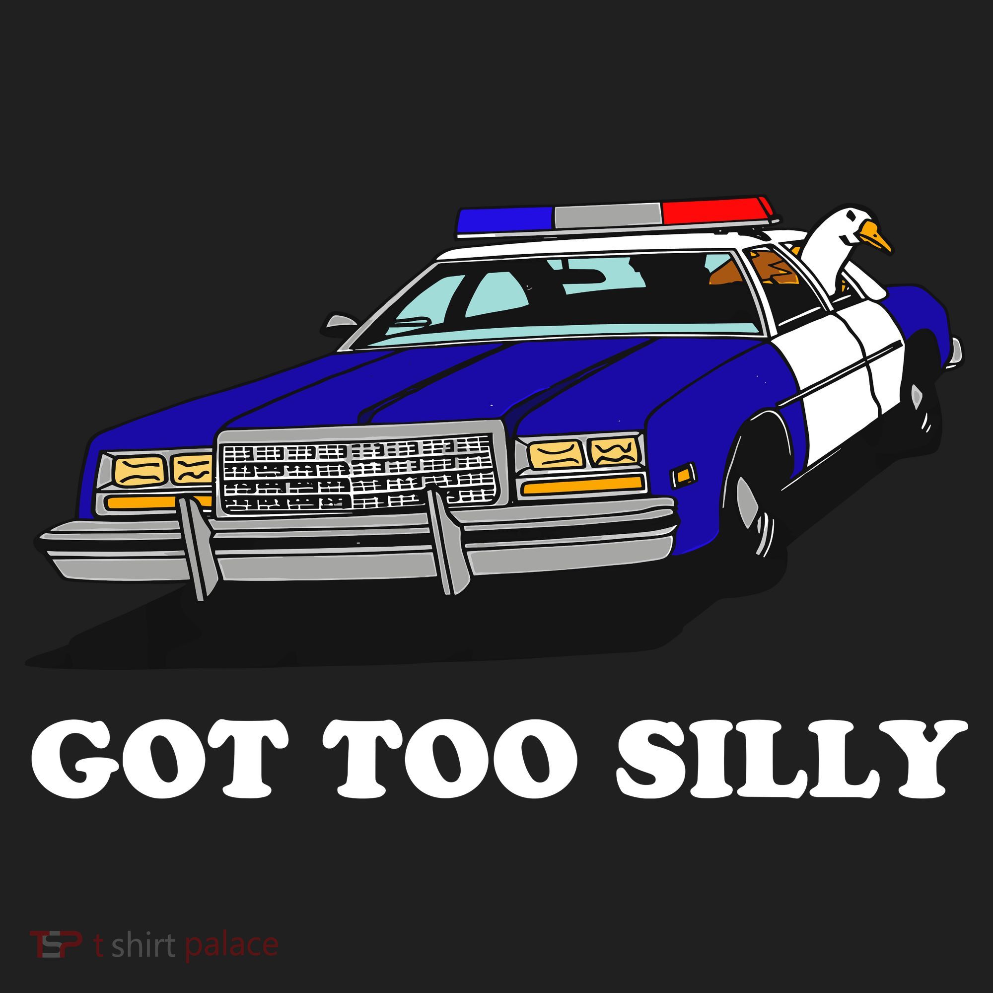 Funny Got Too Silly Goose Comfort Colors Heavyweight Long Sleeve T-Shirt
