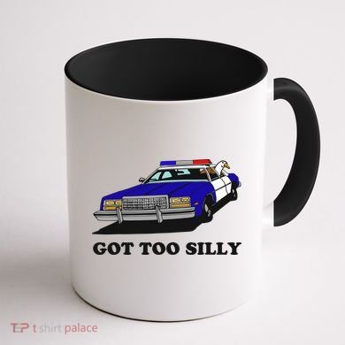 Funny Got Too Silly Goose Coffee Mug back