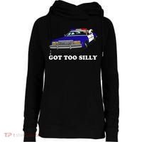 Funny Got Too Silly Goose Womens Funnel Neck Pullover Hood thumb 0