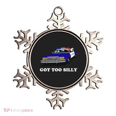 Funny Got Too Silly Goose Ornament