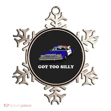 Funny Got Too Silly Goose Ornament