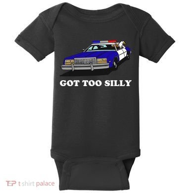 Funny Got Too Silly Goose Baby Bodysuit