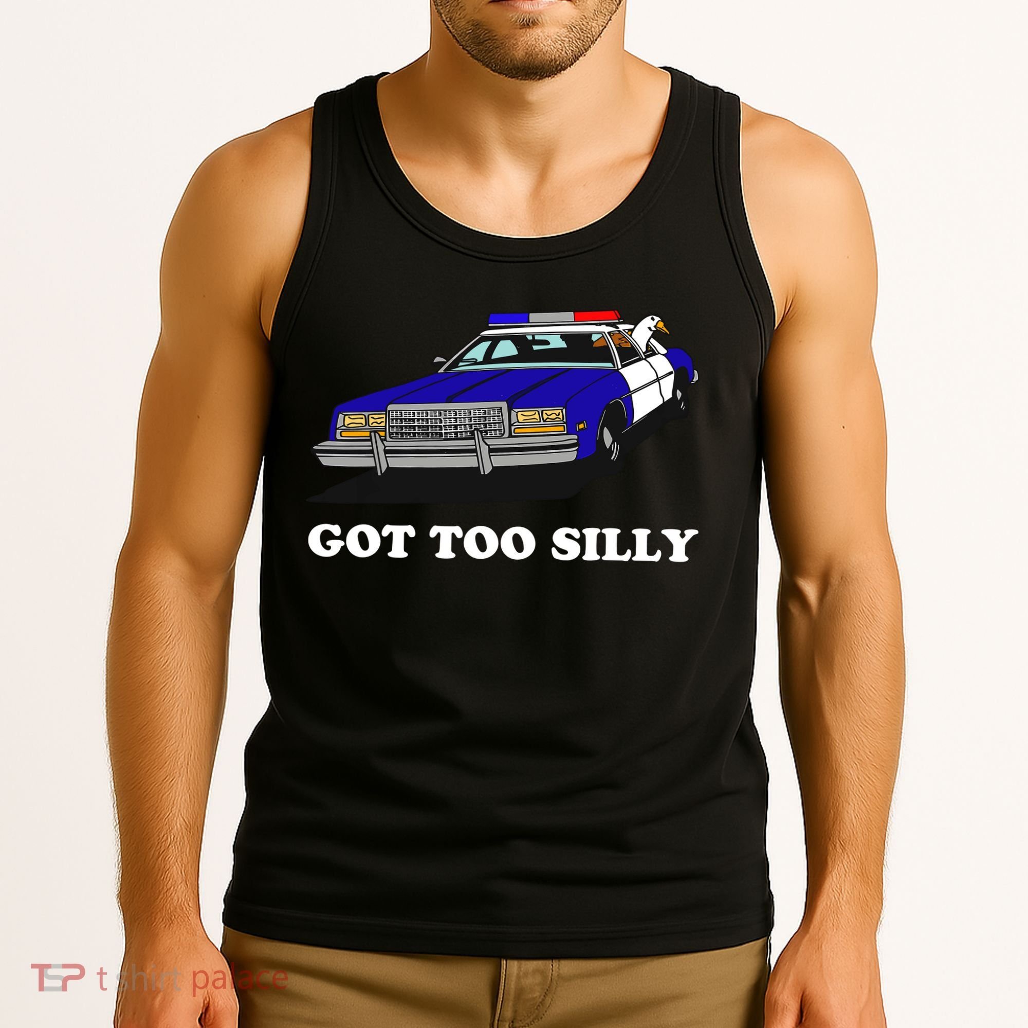 Funny Got Too Silly Goose Tank Top