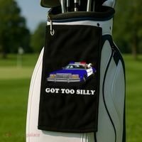 Funny Got Too Silly Goose Golf Towel thumb 2