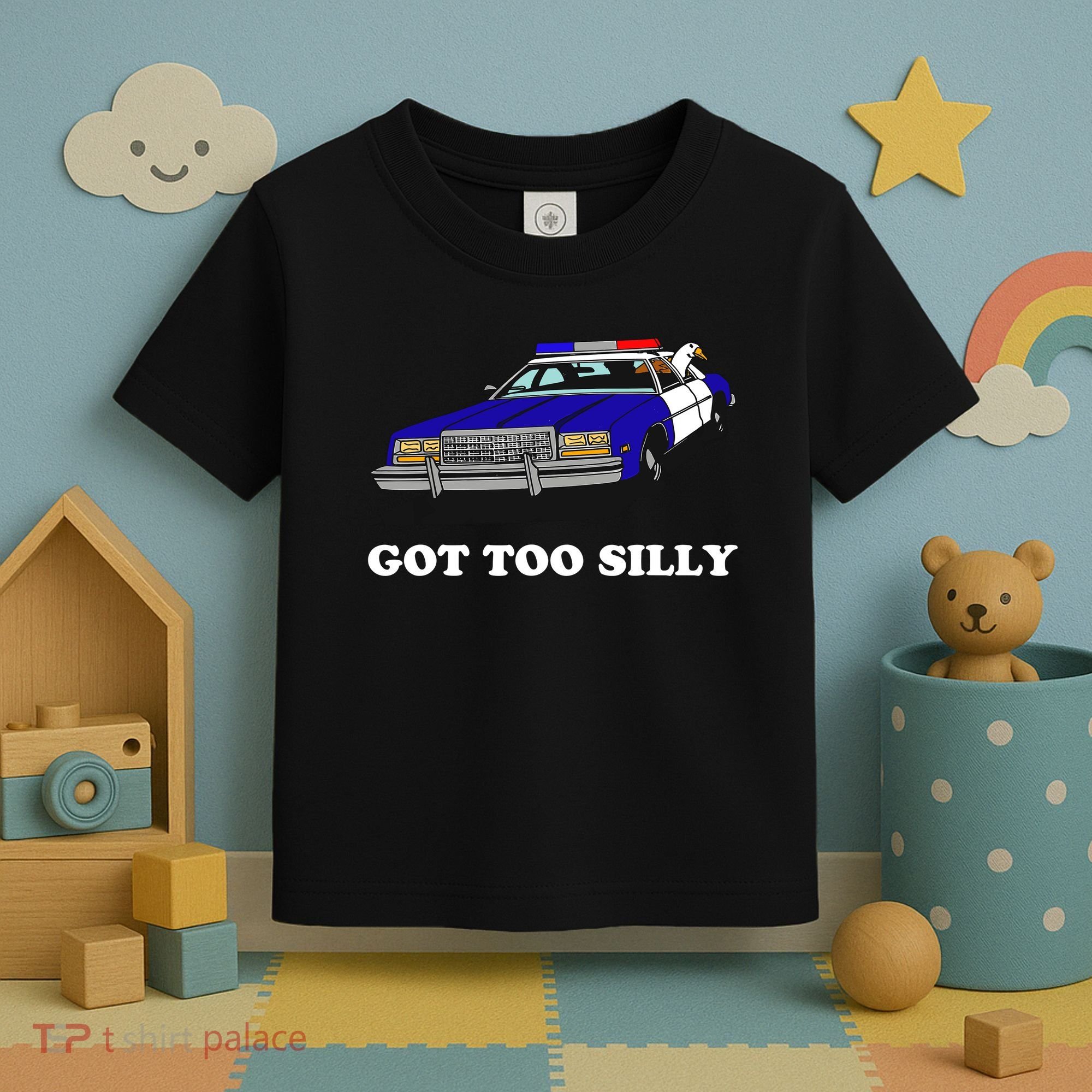 Funny Got Too Silly Goose Toddler T-Shirt