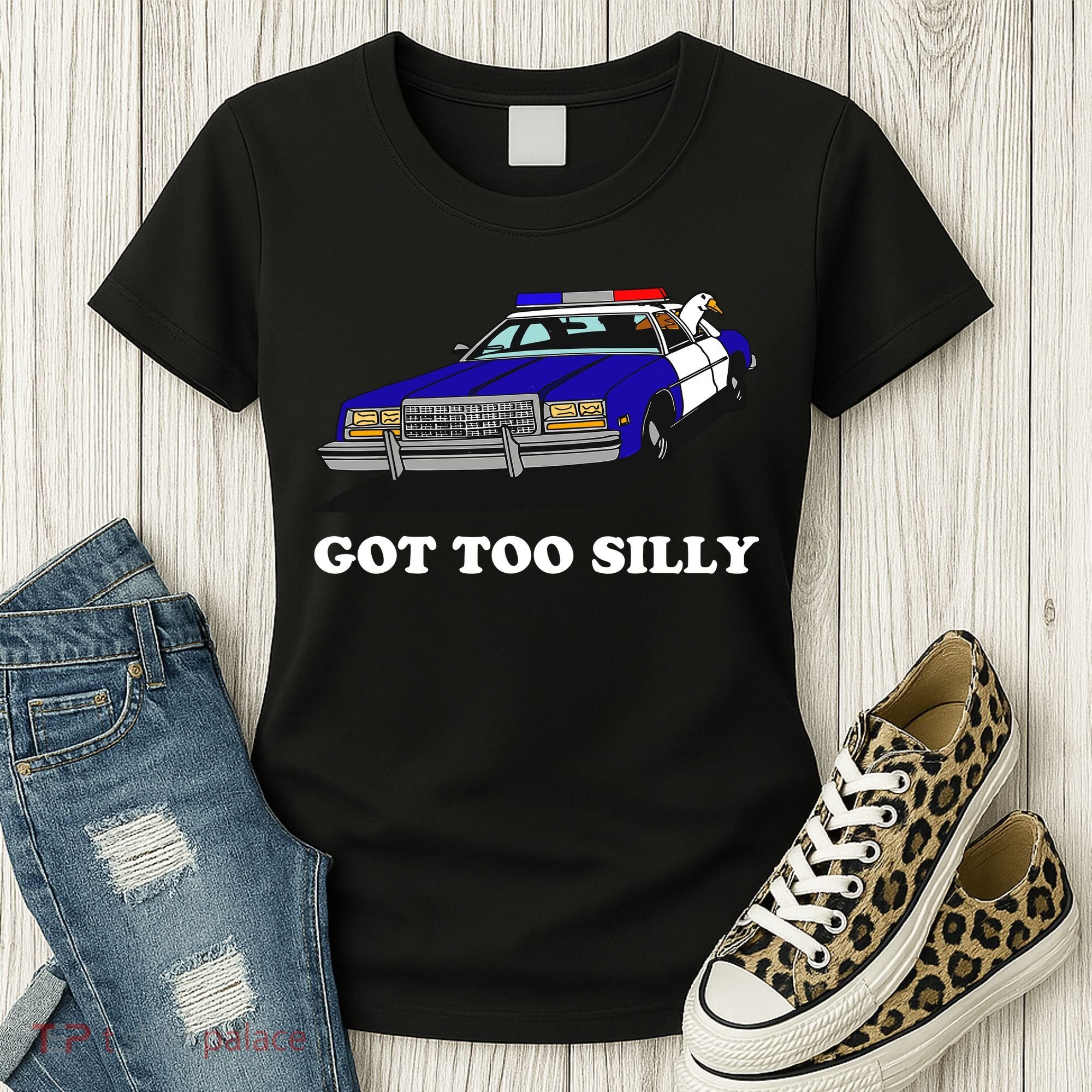 Funny Got Too Silly Goose Women's T-Shirt