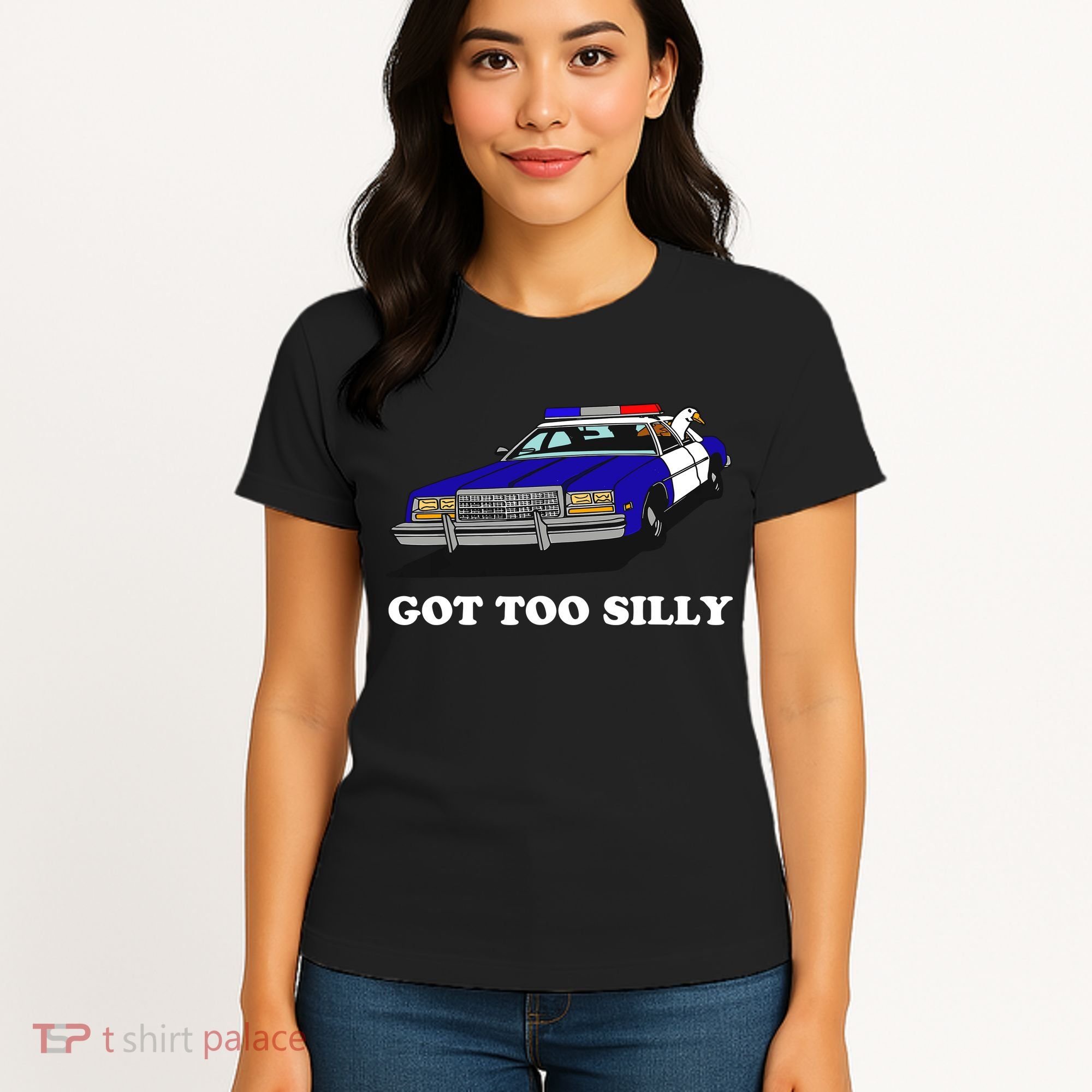 Funny Got Too Silly Goose Women's T-Shirt