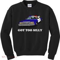 Funny Got Too Silly Goose Kids Sweatshirt thumb 0