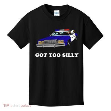 Funny Got Too Silly Goose Kids T-Shirt