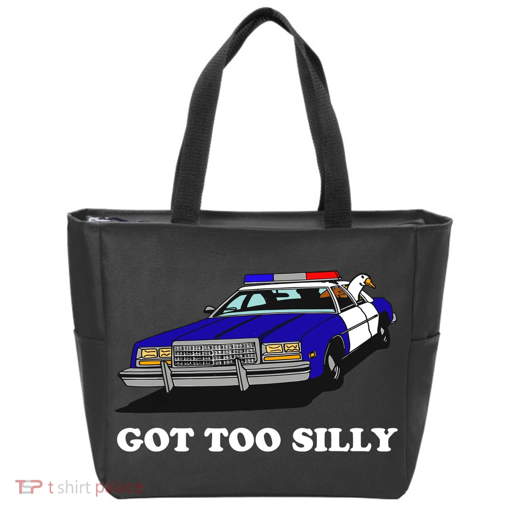 Funny Got Too Silly Goose Tote Bag