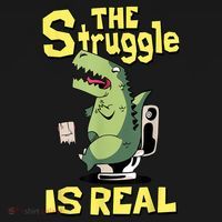 Funny Gift The Struggle Is Real Trex Gift Short Arm T Rex Funny Women's Hoodie thumb 2
