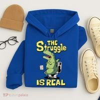 Funny Gift The Struggle Is Real Trex Gift Short Arm T Rex Funny Hoodie thumb 4