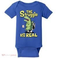 Funny Gift The Struggle Is Real Trex Gift Short Arm T Rex Funny Baby Bodysuit thumb 0