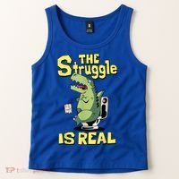 Funny Gift The Struggle Is Real Trex Gift Short Arm T Rex Funny Tank Top thumb 2