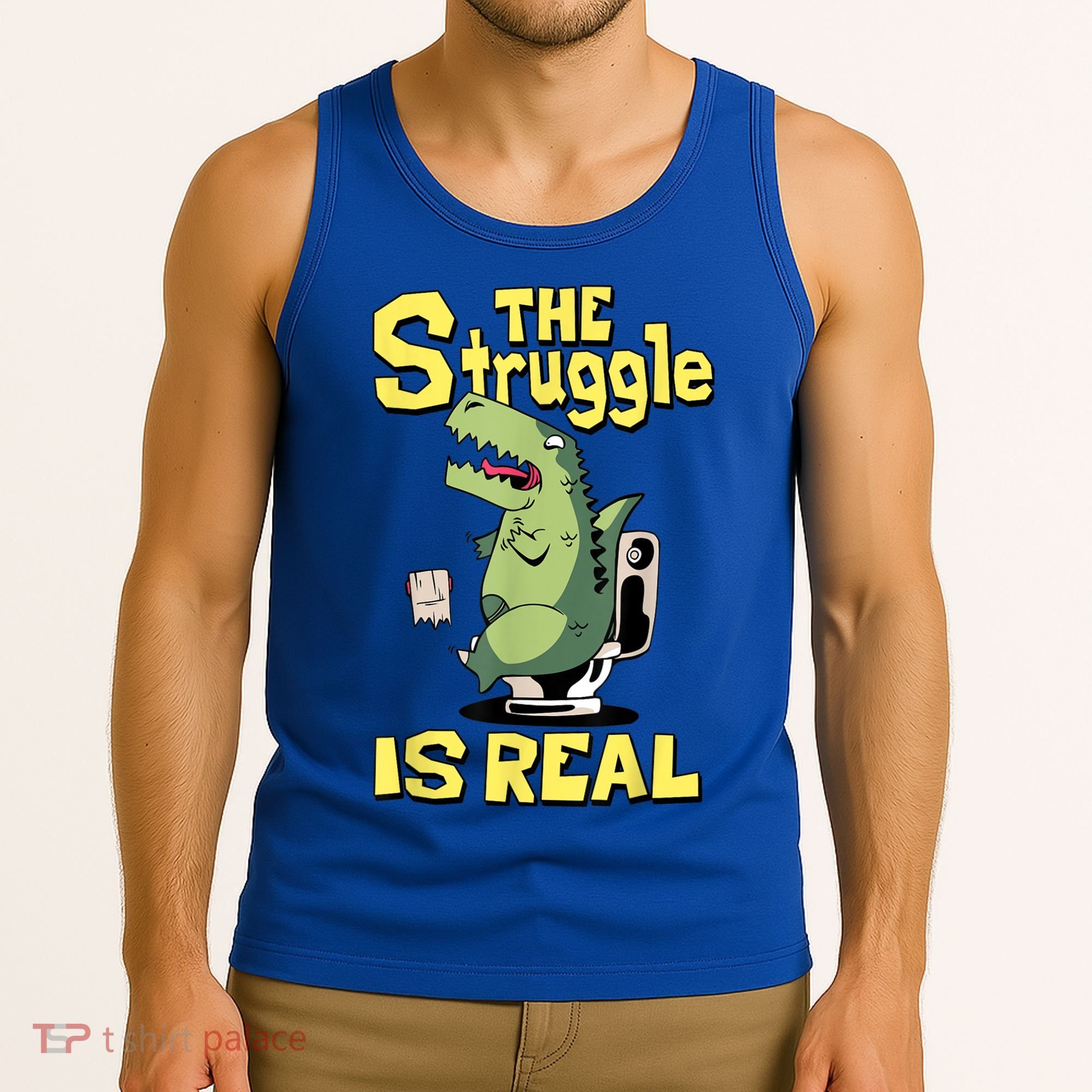 Funny Gift The Struggle Is Real Trex Gift Short Arm T Rex Funny Tank Top