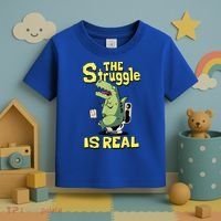 Funny Gift The Struggle Is Real Trex Gift Short Arm T Rex Funny Toddler T-Shirt thumb 3