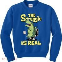 Funny Gift The Struggle Is Real Trex Gift Short Arm T Rex Funny Kids Sweatshirt thumb 0