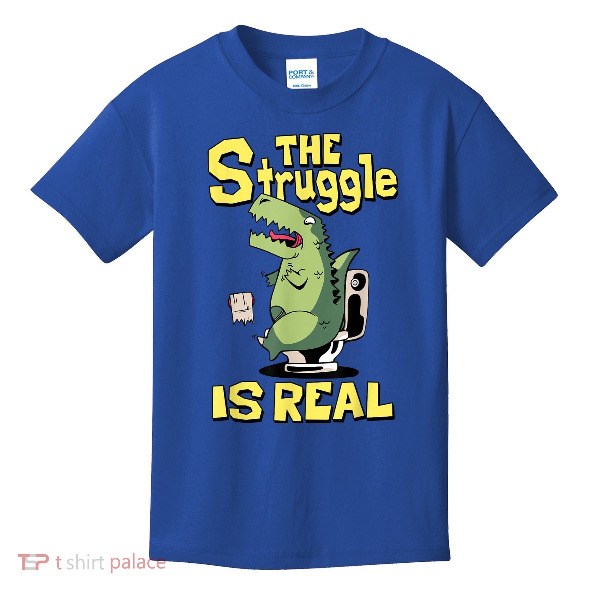 Funny Gift The Struggle Is Real Trex Gift Short Arm T Rex Funny Kids T-Shirt