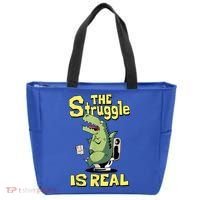 Funny Gift The Struggle Is Real Trex Gift Short Arm T Rex Funny Tote Bag thumb 0